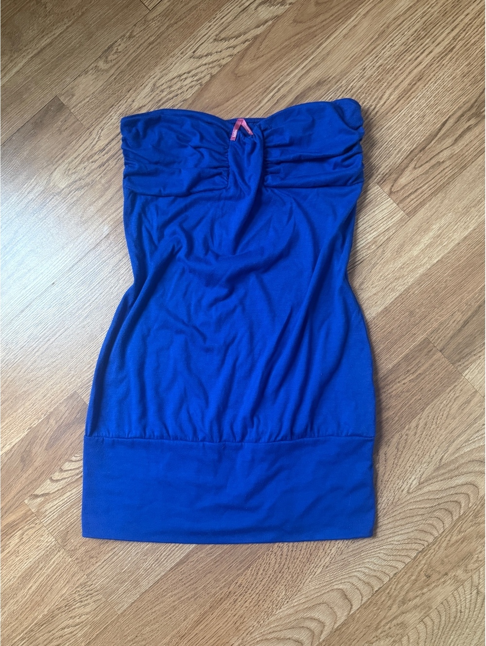 lola strapless tube top size m brilliant blue